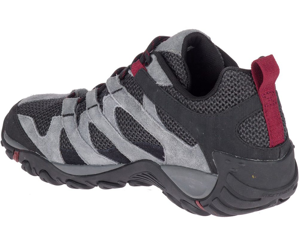 Merrell Sneakers Grey/Black - Alverstone Wide Width - Mens 24CSQGEZJ
